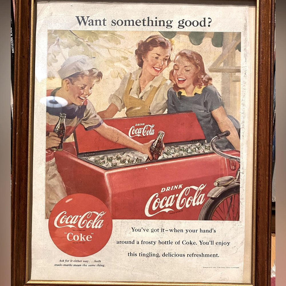 Vintage Coca-Cola magazine ad.